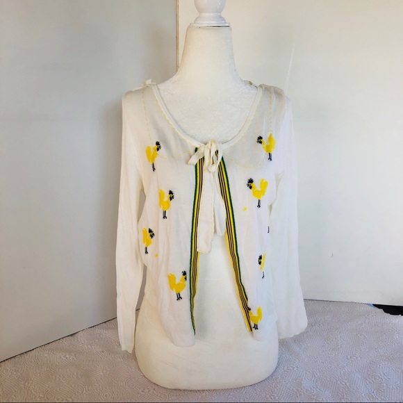 Anthropologie Sweaters - Anthropologie Field Flower Rooster cardigan Anthropologie Sweaters - Anthropologie Field Flower Rooster cardigan
